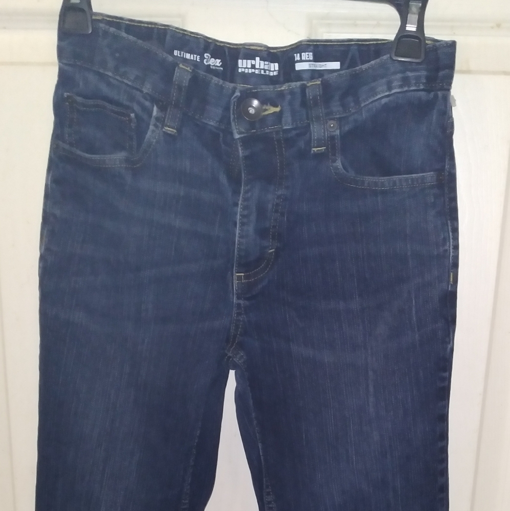 Boys adjustable waist jeans